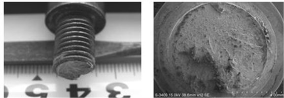 螺栓脆性斷裂形貌，螺栓脆性斷口形貌