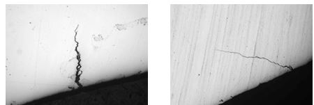 折疊+淬火裂紋拋光態形貌 淬火裂紋拋光態形貌